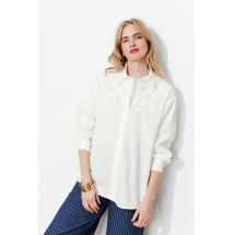 Camisa bordada oversize