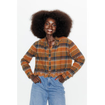 Camisa corta de cuadros