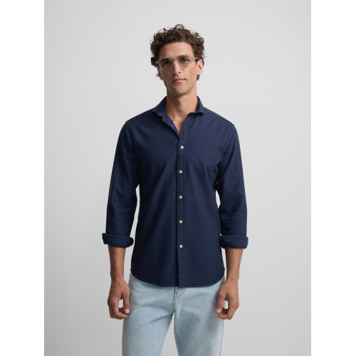 Camisa sport estructura logo azul marino