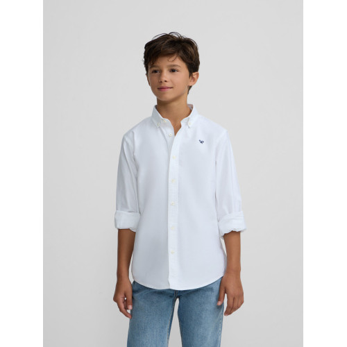 Camisa sport kids clasica oxford blanca