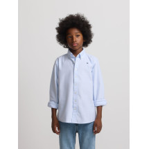 Camisa sport kids clasica oxford celeste