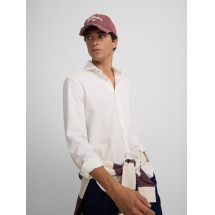 Camisa sport raqueta estructura blanco