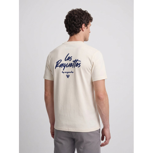 Camiseta les raquettes crema
