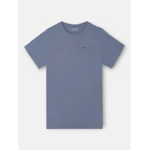 Camiseta minilogo azul medio