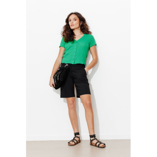 Camiseta de punto calada