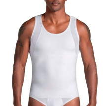 Camiseta Reductora de algod&oacute;n de hombre con malla transpirable