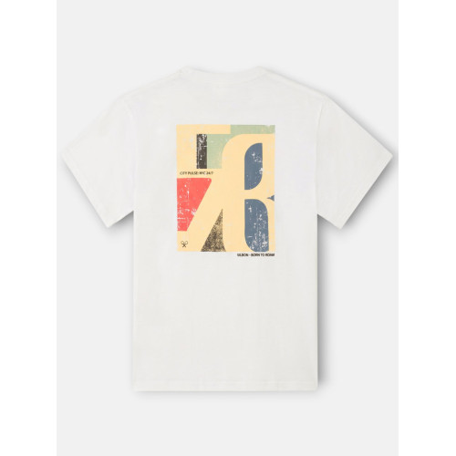 Camiseta relaxed fit city pulse blanca