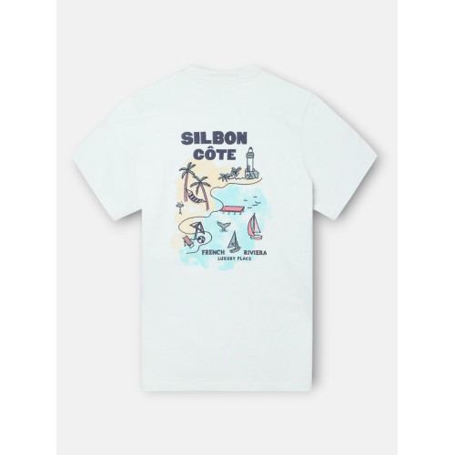 Camiseta Silbon cote aguamarina