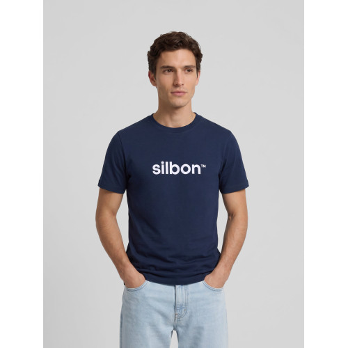 Camiseta Silbon flock azul marino