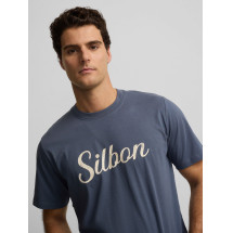 Camiseta Silbon vintage azul indigo