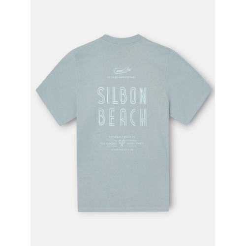 Camiseta special fit Silbon sunset party aguamarina