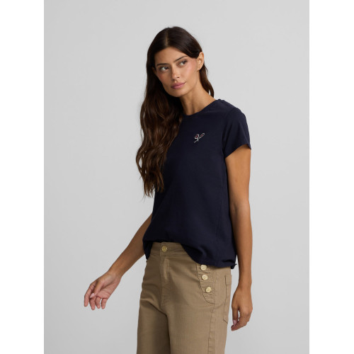 Camiseta woman lucky love azul marino