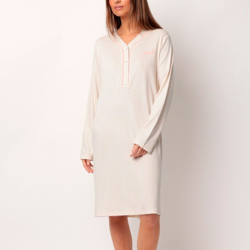 Camisola Admas de viscosa con estampado de micro lunares