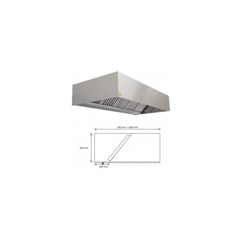 Campana extractora industrial Eco R sin motor 100 cm