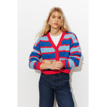 Cárdigan corto de rayas