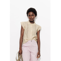 Cárdigan manga corta