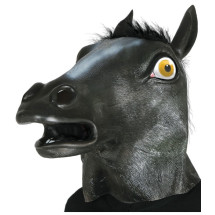 Careta Cabeza Caballo negra