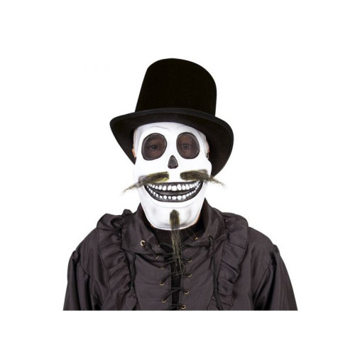Careta de Esqueleto Calavera con Bigote