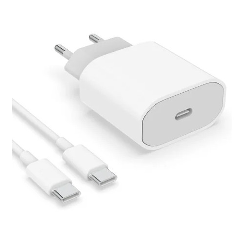 Cargador 20w Para Xiaomi Realme Samsung Iphone Oppo Vivo Usb-C Tipo C Ultra Rapido Cable 1M