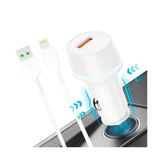 Cargador de Coche USB para iPhone 40W Carga Rapida SLD-C17