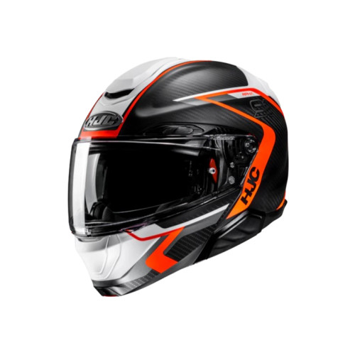 CASCO HJC RPHA 91 CARBON LAGOS MC6HSF NEGRO BLANCO NARANJA