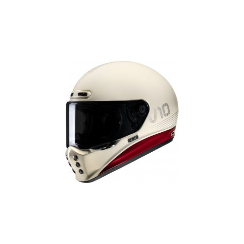 CASCO HJC V10 TAMI MC1 MARFIL ROJO