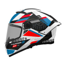CASCO MT THUNDER 4 SV LUMINENCE A7 BLANCO NEGRO ROJO