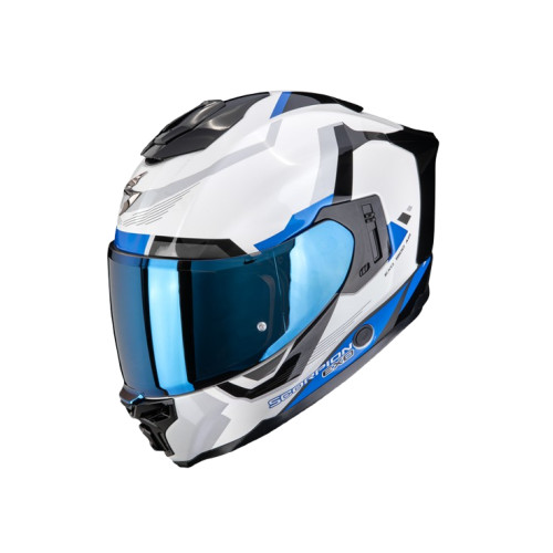 CASCO SCORPION EXO-1500 AIR ARENA BLANCO AZUL
