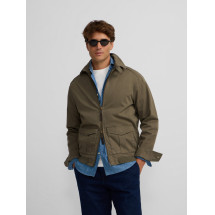 Cazadora garment dye khaki