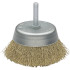 Cepillo Taza acero latonado alambre 75 mm diametro