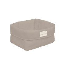 Cesta botellero cuadrada beige