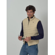 Chaleco padded beige claro