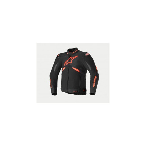 CHAQUETA ALPINESTARS T-GP R V3 DRYSTAR NEGRO ROJO FLUOR BLANCO