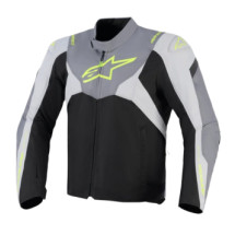 CHAQUETA ALPINESTARS T-JAWS V4 WP NEGRO GRIS CLARO GRIS OSCU...