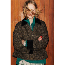 Chaqueta corta leopardo