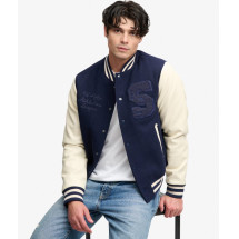 Chaqueta Varsity con Parches Vintage