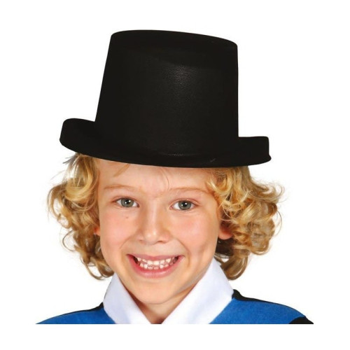 Chistera Negra Infantil Flocada