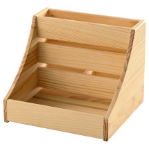 CHOKLADHAJ Organizador cocina - madera 20x18x16 cm