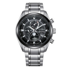 Citizen BY1018-80E reloj negro radiocontrolado fase lunar ti...