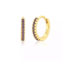 Classic Mini Hoop Purple