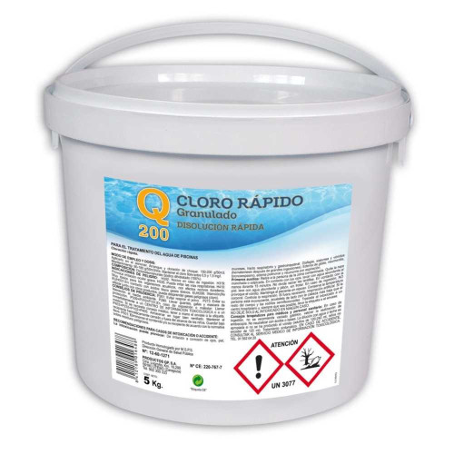 Cloro r&aacute;pido granulado Q-200 5 kg.