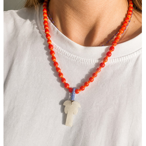 Coconut Tree Necklace Orange