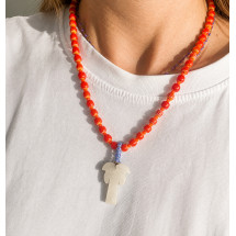Coconut Tree Necklace Orange