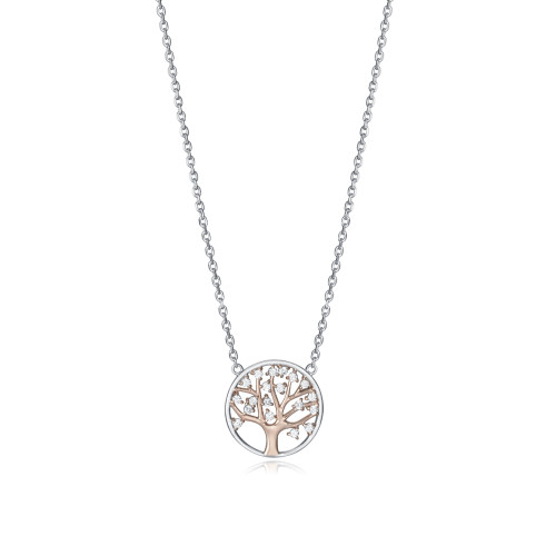 Colgante arbol vida bicolor 85028c100-30 joyas Viceroy plata mujer