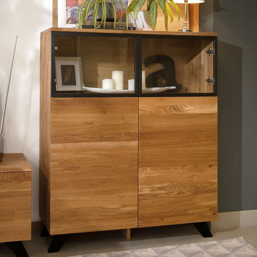 C&oacute;moda aparador de madera maciza de roble Moritz 1 | NordicStory