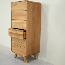 Comoda de madera maciza roble Geneva 1 | NordicStory