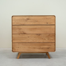 Comoda de madera maciza roble Geneva 2 | NordicStory