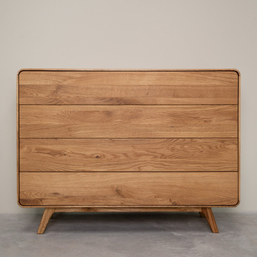 Comoda de madera maciza roble Geneva 3 | NordicStory