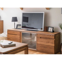Comoda o Mueble de TV de madera de roble Montenegro 26, 180 ...