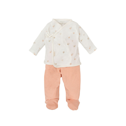 Conjunto de jub&oacute;n y polaina Ciel rosa 0-1 mes
